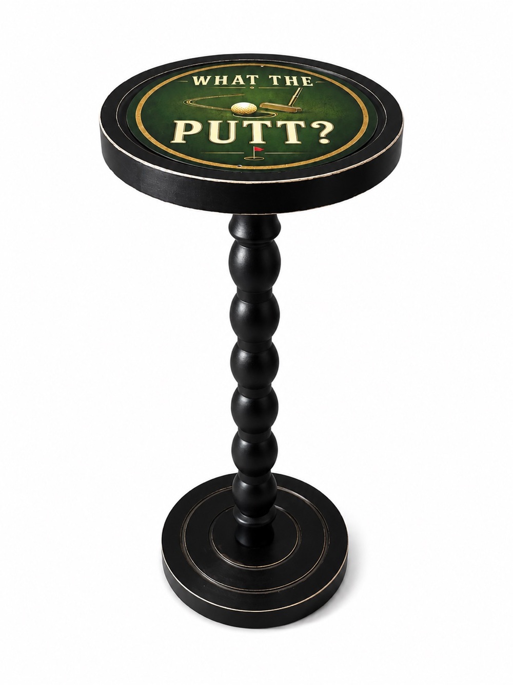 What The Putt Golf Drink Table, Modern Whiskey Martini, Small End Table